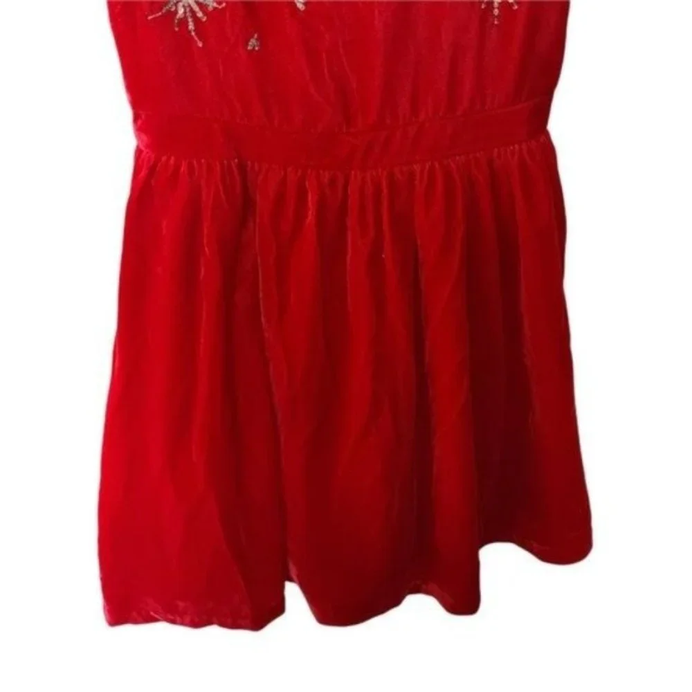 Gymboree Fun & Fancy‎ Dressed Up Christmas Holiday Red Velvet Dress Sz 6 Girls